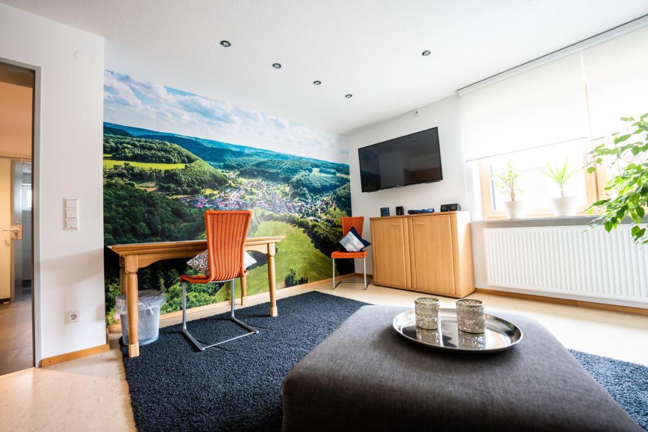 Laendliche 2-Zimmer Wohnung Bad Ditzenbach Eksteriør billede