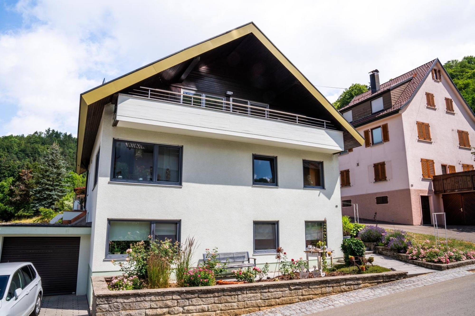 Laendliche 2-Zimmer Wohnung Bad Ditzenbach Eksteriør billede
